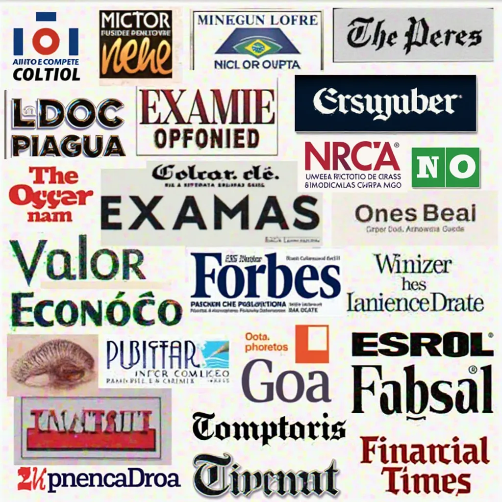 Logos de veículos de mídia parceiros